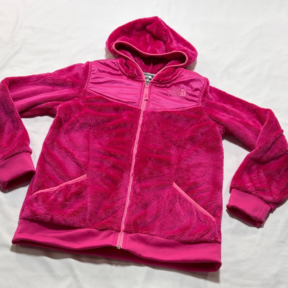 North face girls Osito full zip hoodie size L